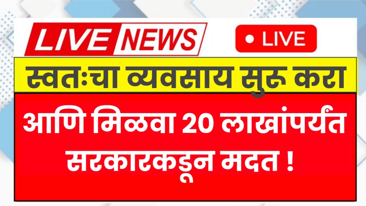 स्वतःचा व्यवसाय सुरू करा आणि मिळवा २० लाखांपर्यंत सरकारकडून मदत ! Self business 2025